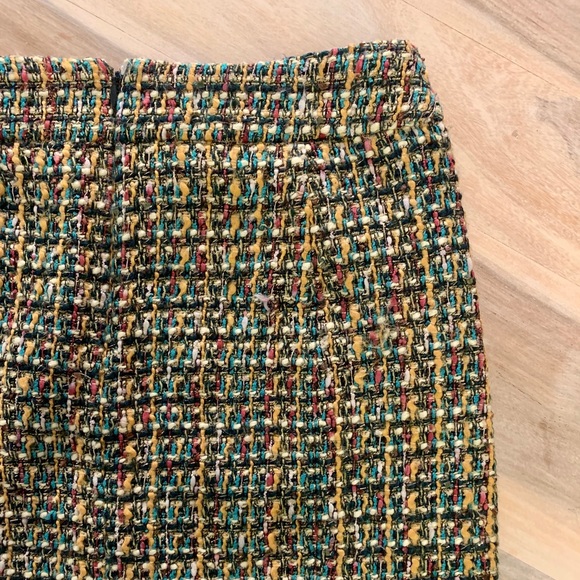 J.Crew Factory Multi-Color Tweed Wool Mini Skirt - Picture 6 of 8
